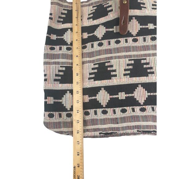 The Same Direction Aztec Purse Tribal Secret Shoulder Bag Woven Lightweight Boho - Picture 4 of 11